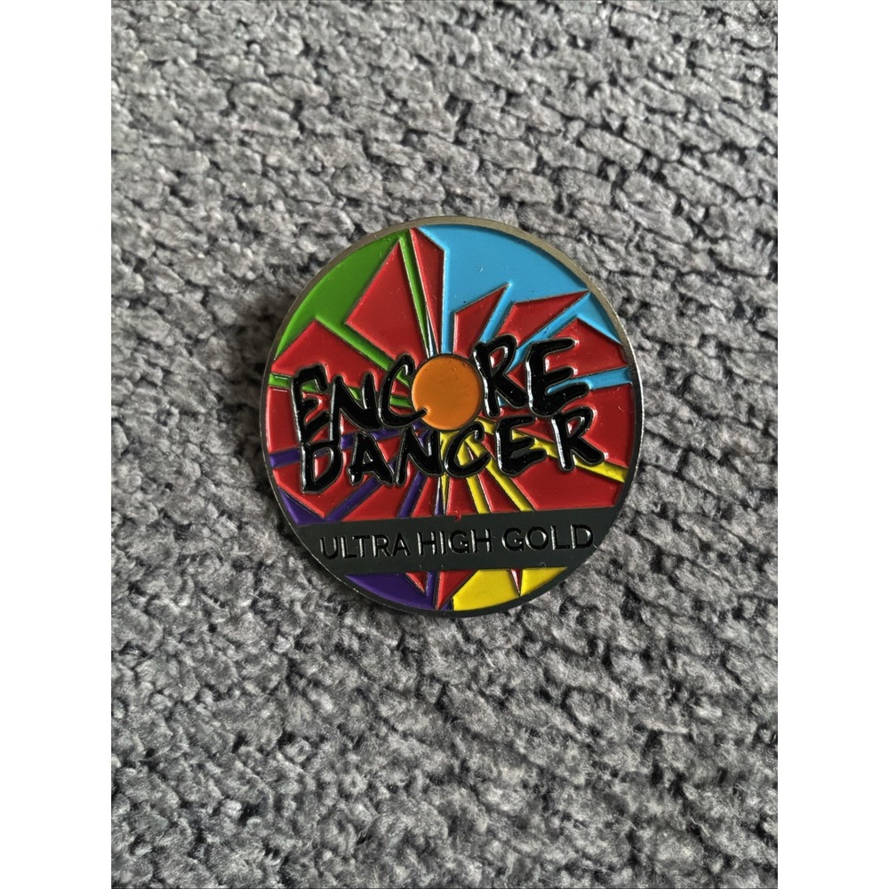 Encore Dancer DCS Award Pin Ultra High Gold Dance Competition Lapel Pinback